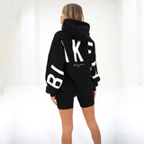 Oversized hoodie med grafisk print og afslappet pasform