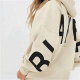 Oversized hoodie med grafisk print og afslappet pasform