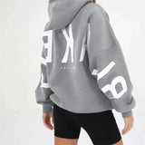Oversized hoodie med grafisk print og afslappet pasform