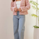 Kort faux fur jakke til kvinder – elegant og blød pelsjakke til hverdag og fest