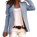 Dame blazer – klassisk design med enkelt knap