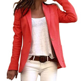 Dame blazer – klassisk design med enkelt knap